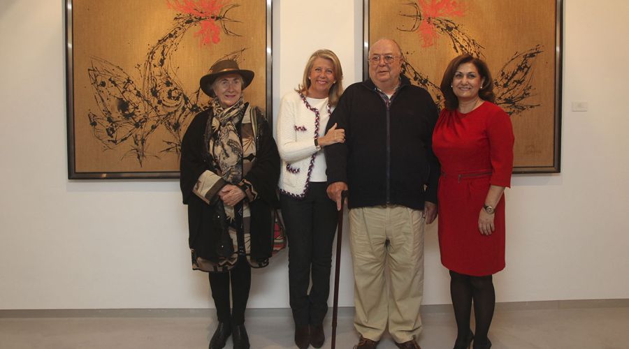 El Centro Cultural San Pedro acogió anoche la apertura de la exposición de pinturas de José Caballero