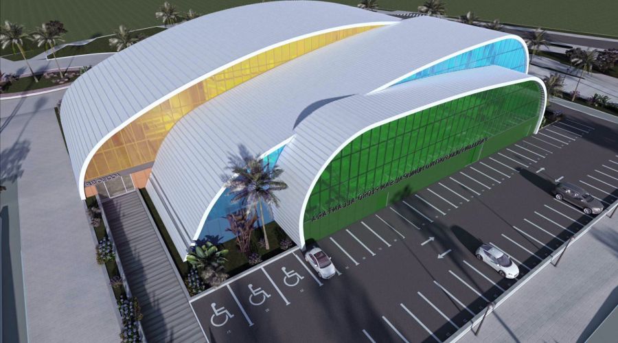 El nuevo pabellón polideportivo que se está construyendo en el ensanche sur de San Pedro Alcántara se encuentra al 70% de ejecución y está previsto que finalice a principios de 2024