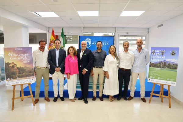 El Ayuntamiento respalda a la AECC de Marbella, que celebrará el 31 de julio el V Torneo Solidario de Golf y el 1 de agosto la 41ª edición de su tradicional gala benéfica