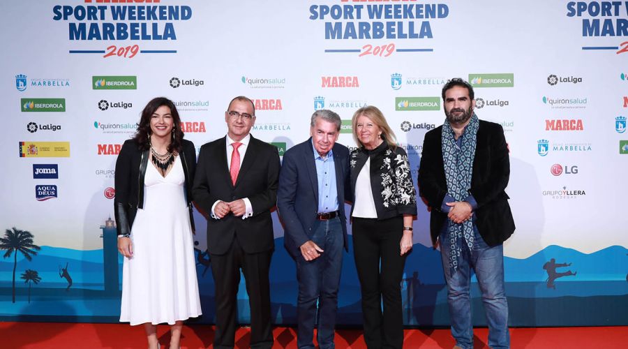La Gala del ‘Marca Sport Weekend Marbella’ reúne en el Teatro municipal a un gran elenco de profesionales y leyendas del deporte