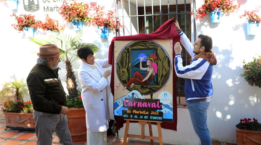 Cerca de un centenar de obras se han presentado al Concurso de carteles del Carnaval de Marbella 2023, que se celebrará del 18 al 26 de febrero, y del que ha resultado ganador el trabajo del autor Antonio Jiménez