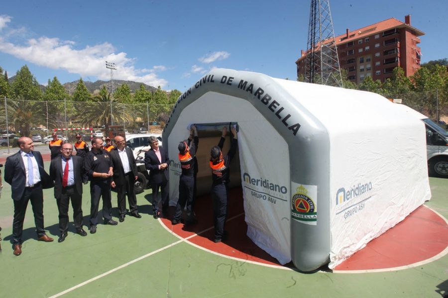 Imagen de la noticia El Ayuntamiento recibe una carpa polivalente que…
