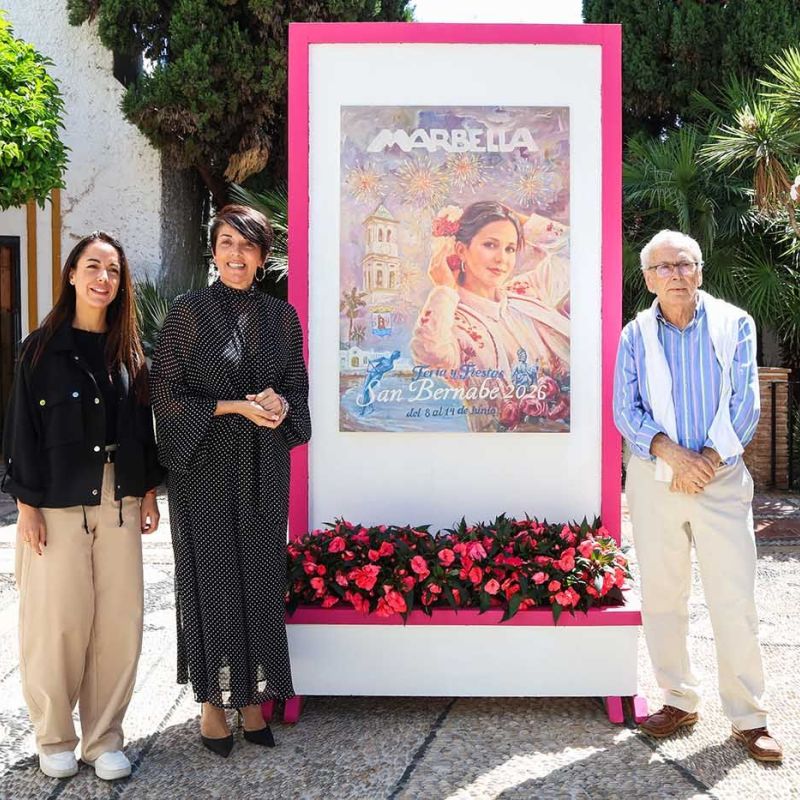 Marbella ya cuenta con el cartel anunciador de la Feria de San Bernabé 2026, obra de Gerardo González