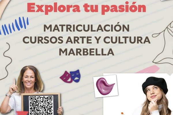 El Ayuntamiento abrirá el 1 de septiembre el plazo de matriculación para los cursos de Arte y Cultura en Marbella