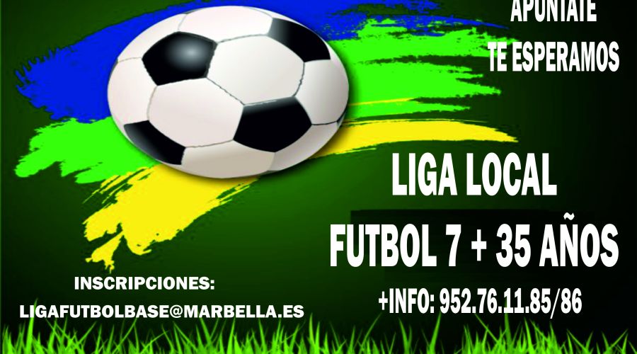 La concejalía de Deportes abre el plazo de inscripción para las modalidades de Fútbol 7 Mayores de 35, Baloncesto y Fútbol Sala de las Ligas Locales Sénior