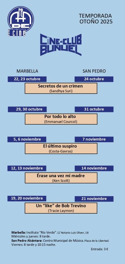 Imagen de la noticia El Área de Cine de la delegación de Cultura proye…