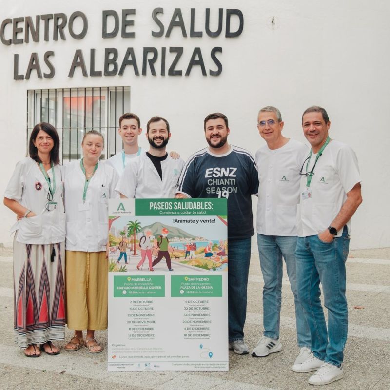 El Ayuntamiento apoya el programa de los ‘Paseos Saludables’, impulsada por los centros de salud de la ciudad y que llegará por primera vez a San Pedro Alcántara