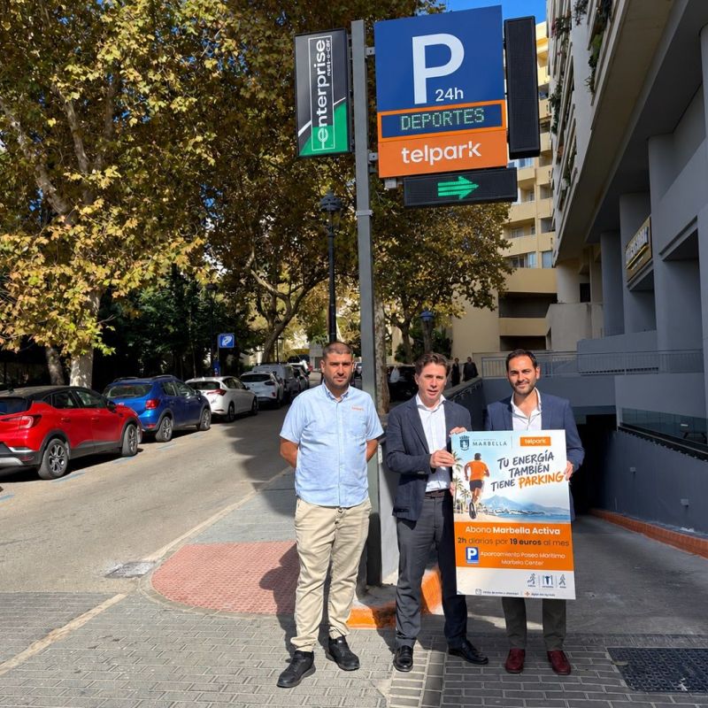 El Ayuntamiento y la empresa Telpark ponen en marcha un abono de aparcamiento para facilitar la práctica deportiva en el Paseo Marítimo