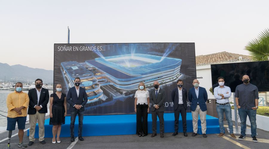 La alcaldesa destaca el potencial de la ciudad como destino de inversión en la presentación del proyecto del Marbella FC  para un nuevo estadio