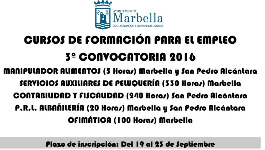 Imagen de la noticia El lunes 19 se abre el plazo de inscripción de cu…