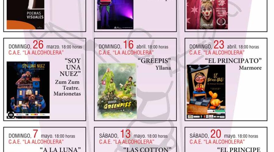 San Pedro Alcántara ofrecerá este primer semestre del año “una agenda cultural variada y de calidad” con 21 espectáculos, 11 de ellos infantiles, y obras de artistas destacados como Gabino Diego y El Selu