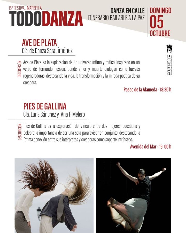 Imagen de la noticia El ciclo ‘Bailarle a la Paz’, del Festival ‘Marbe…