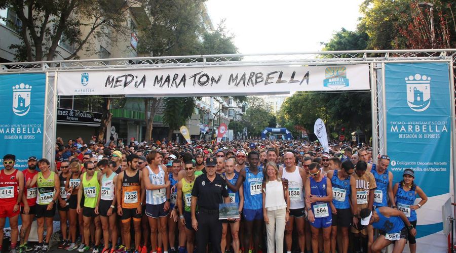 Mario García y Jessica Petterson, vencedores en la Media Maratón de Marbella