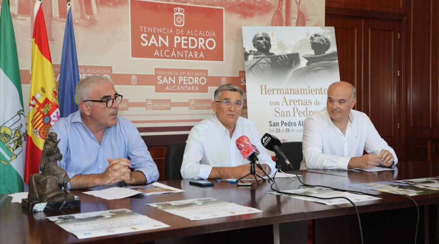 San Pedro Alcántara disfrutará de un completo programa de actos del 23 al 25 de septiembre con motivo del hermanamiento con el municipio de Arenas de San Pedro que se ratificará en un Pleno extraordinario
