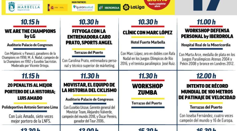 La rotonda de los barcos y el puente del Santo Cristo del Amor se iluminarán de rojo este fin de semana por el ‘Marca Sport Weekend Marbella’