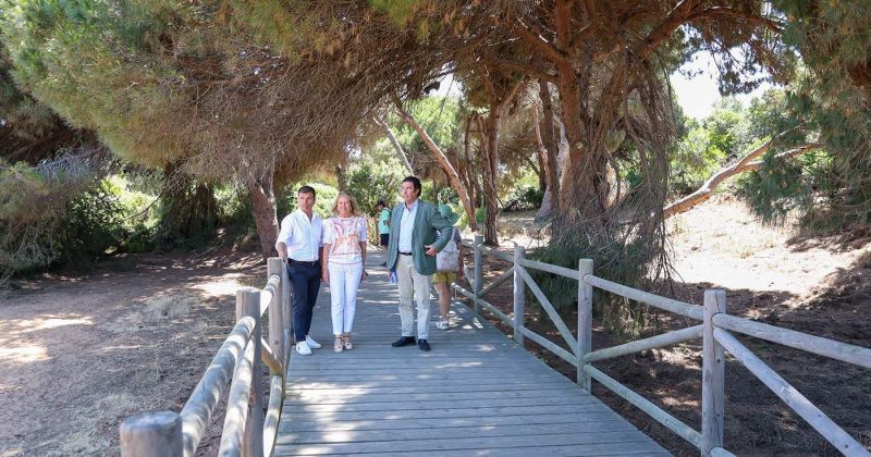 El Ayuntamiento renueva 1.250 metros cuadrados de pasarela en las Dunas de Artola para reforzar la seguridad y conservación de este espacio protegido