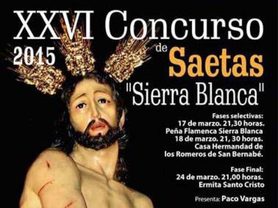 Imagen de la noticia El XXVI Concurso de Saetas ‘Sierra Blanca’ se cel…