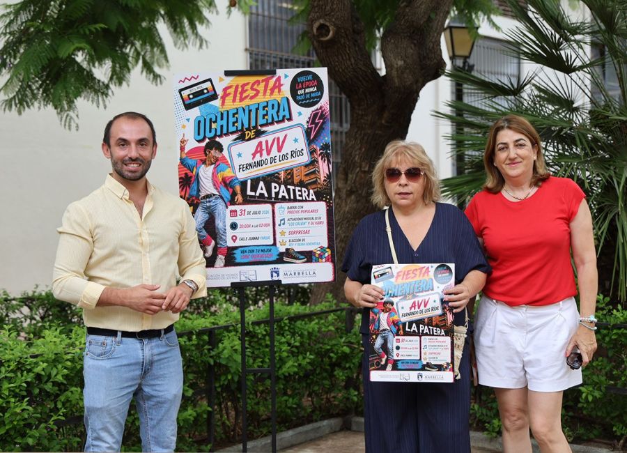 Marbella revivirá la música y el ambiente de los años 80 el 31 de julio en una nueva edición de la Fiesta Ochentera de la AVV Fernando de los Ríos
