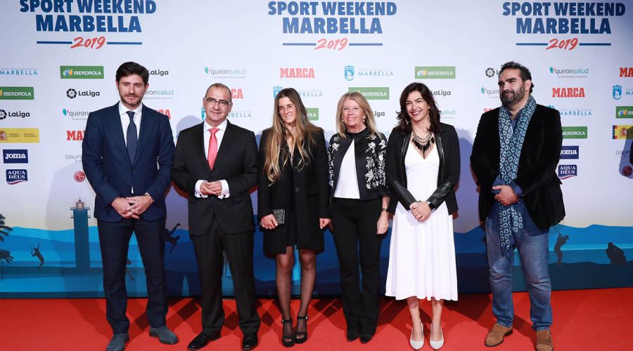 La Gala del ‘Marca Sport Weekend Marbella’ reúne en el Teatro municipal a un gran elenco de profesionales y leyendas del deporte