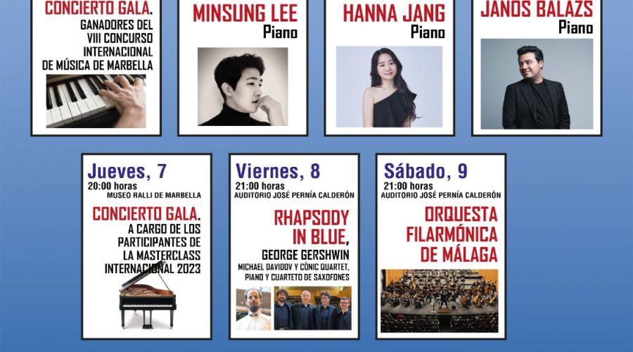 El VIII Festival Internacional de Música de Marbella se celebrará del 1 al 9 de septiembre con un programa que incluirá conciertos clásicos, masterclass y el concurso para jóvenes talentos
