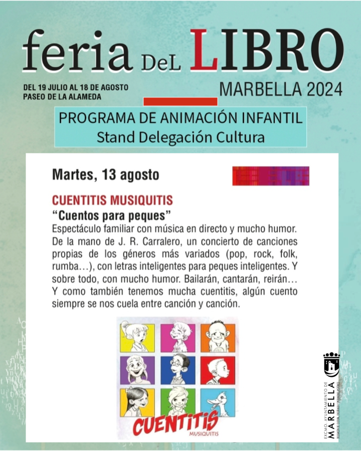 Imagen de la noticia La Feria del Libro de Marbella ofrecerá la próxim…