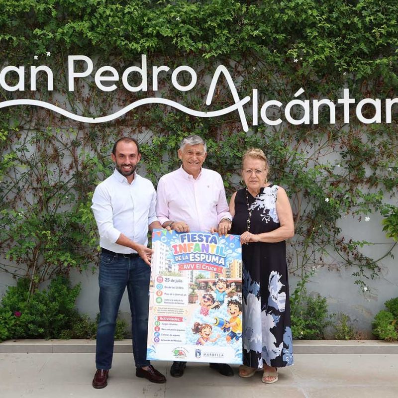 San Pedro Alcántara acogerá el 25 de julio la Fiesta Infantil de la Espuma con juegos populares, animación y actividades para toda la familia