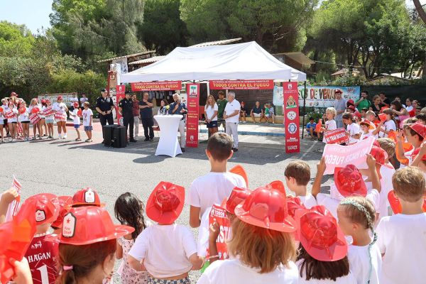 El parque Nagüeles alberga por segundo año una jornada para fomentar la prevención de incendios forestales con la participación de alrededor de 200 niños