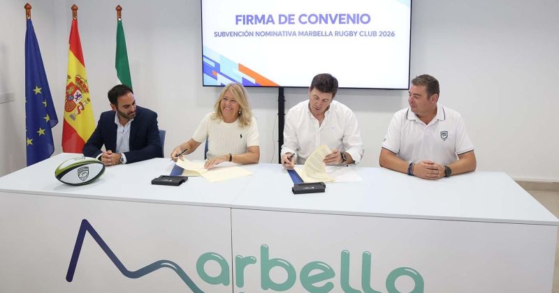 El Ayuntamiento renueva su apoyo al Marbella Rugby Club para impulsar su crecimiento deportivo y su labor formativa y social