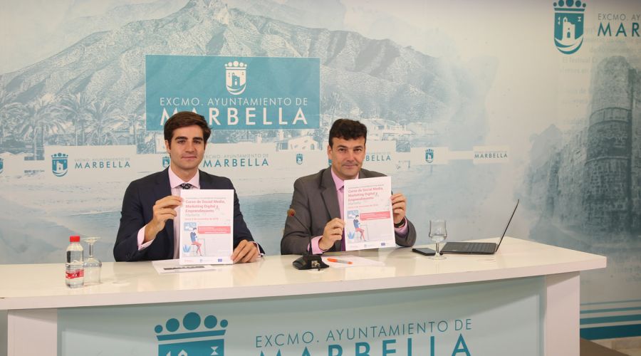 Marbella y Nueva Andalucía acogerán de forma simultánea el curso ‘Social media, marketing digital y emprendimiento’, que empezará el 5 de noviembre y está destinado a 25 alumnos