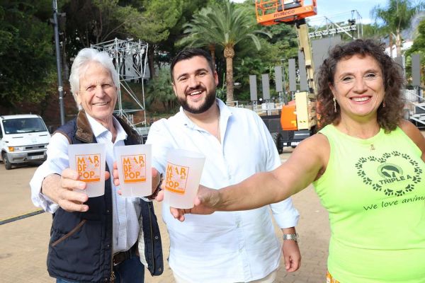 El Festival Marbepop, que conmemora mañana su 40 aniversario, destinará los fondos recaudados con sus ecovasos solidarios a la Asociación Triple A