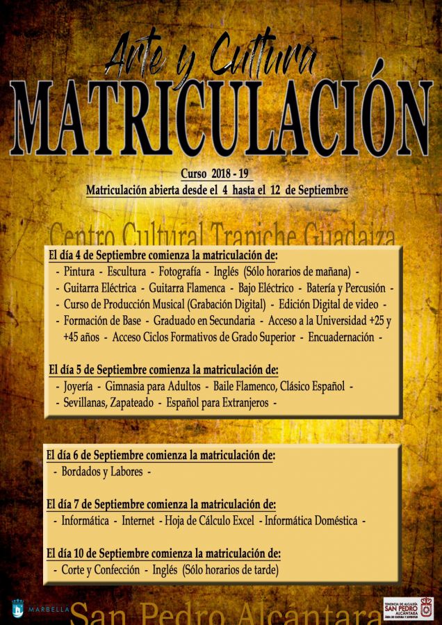 Imagen de la noticia El plazo de matriculación para los cursos de Arte…