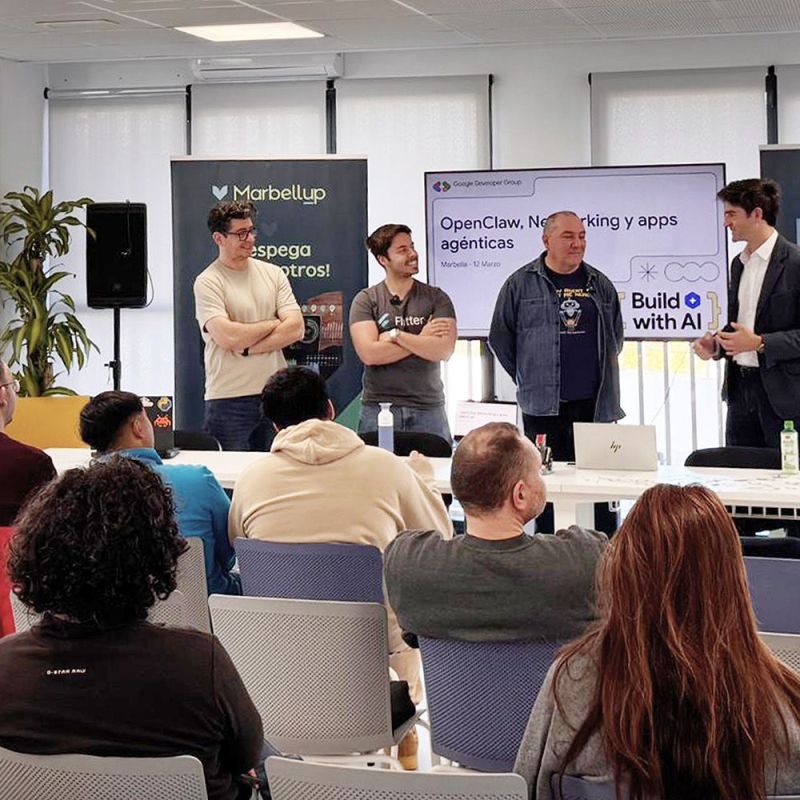 Marbella reúne a desarrolladores y expertos tecnológicos en un taller sobre IA y programación impulsado por Google Developer Group