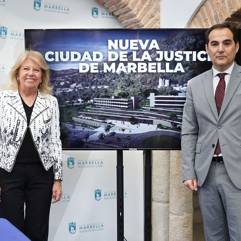 La alcaldesa destaca el compromiso de la Junta de Andalucía para que Marbella cuente con una Ciudad de la Justicia “moderna, funcional y con capacidad de crecimiento”
