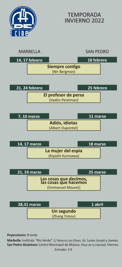 Imagen de la noticia El Área de Cine del Ayuntamiento propone para la…