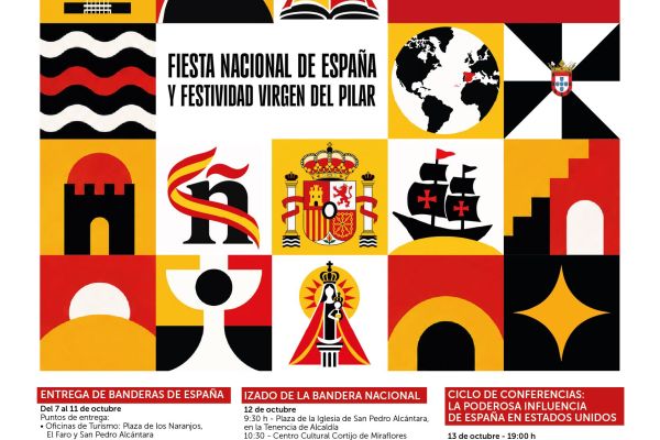 Marbella celebrará del 7 al 12 de octubre el Día de la Hispanidad y la festividad de la Virgen del Pilar con una programación que combinará actos institucionales, tradición, cultura y convivencia