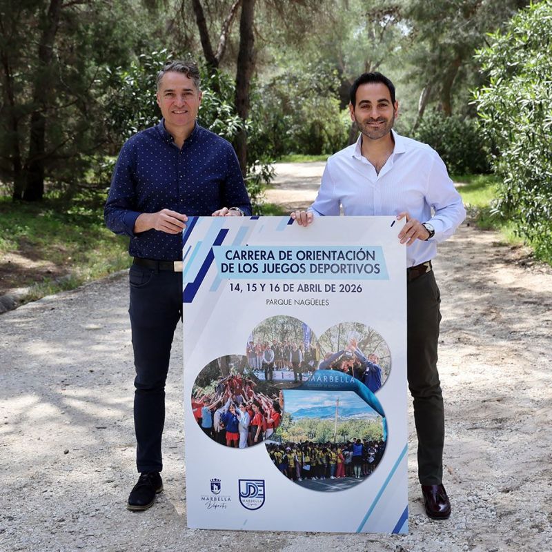 Marbella retoma los Juegos Deportivos Escolares con la carrera de orientación, que reunirá a 1.200 alumnos en el Parque de Nagüeles desde mañana y hasta el jueves 16 de abril