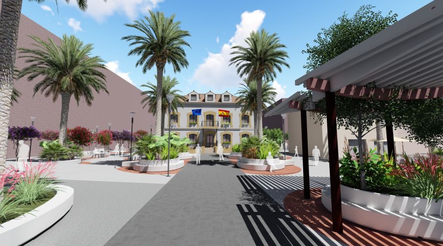 La Tenencia de Alcaldía de San Pedro acometerá la remodelación integral de la Plaza de la Iglesia mejorando las infraestructuras y dotándola de más zonas verdes y de sombra