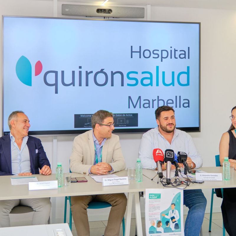El Ayuntamiento respalda la iniciativa de las Aulas de Salud del hospital Quirónsalud Marbella para fomentar la prevención entre la ciudadanía