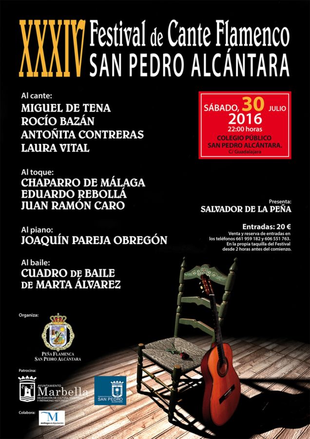 Imagen de la noticia El XXXIV Festival de Cante de San Pedro Alcántara…